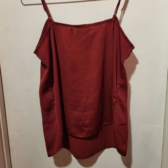 L'Academie Size M Red Spagetti Strap Tank - Picture 3 of 4